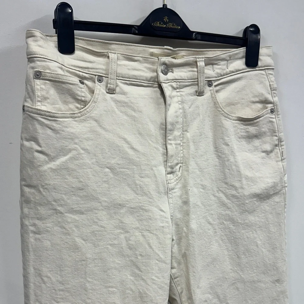 Madewell Women's Cream 90’s Straight Leg Jeans 31